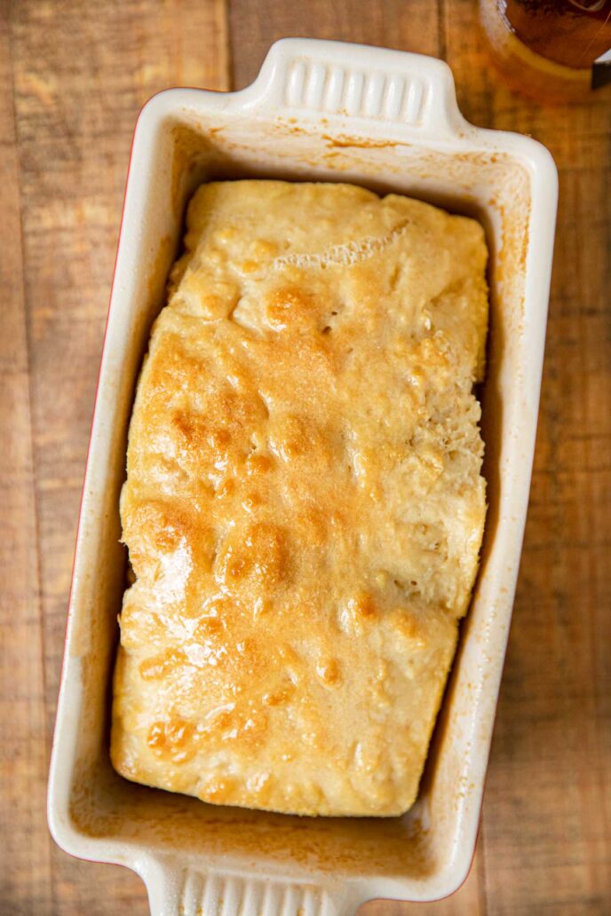 Beer Bread in loaf pan