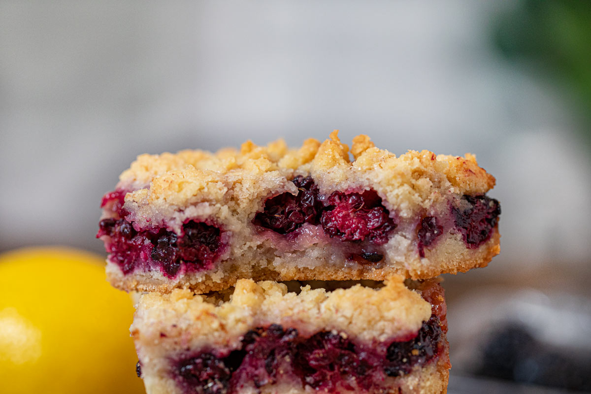 Blackberry Crumb Bars Recipe (Bakery Quality!) [VIDEO] Dinner, then
