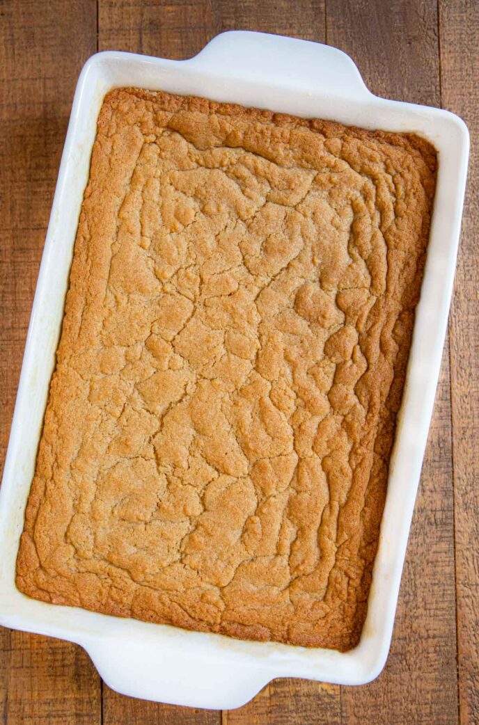 Brown Sugar Brownies in baking pan