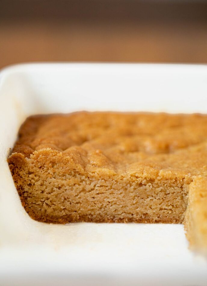 Brown Sugar Brownies in baking dish