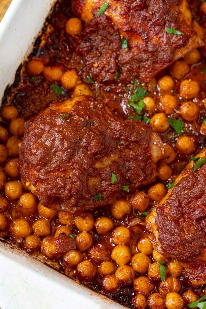 Chicken Tikka Masala Bake in baking dish