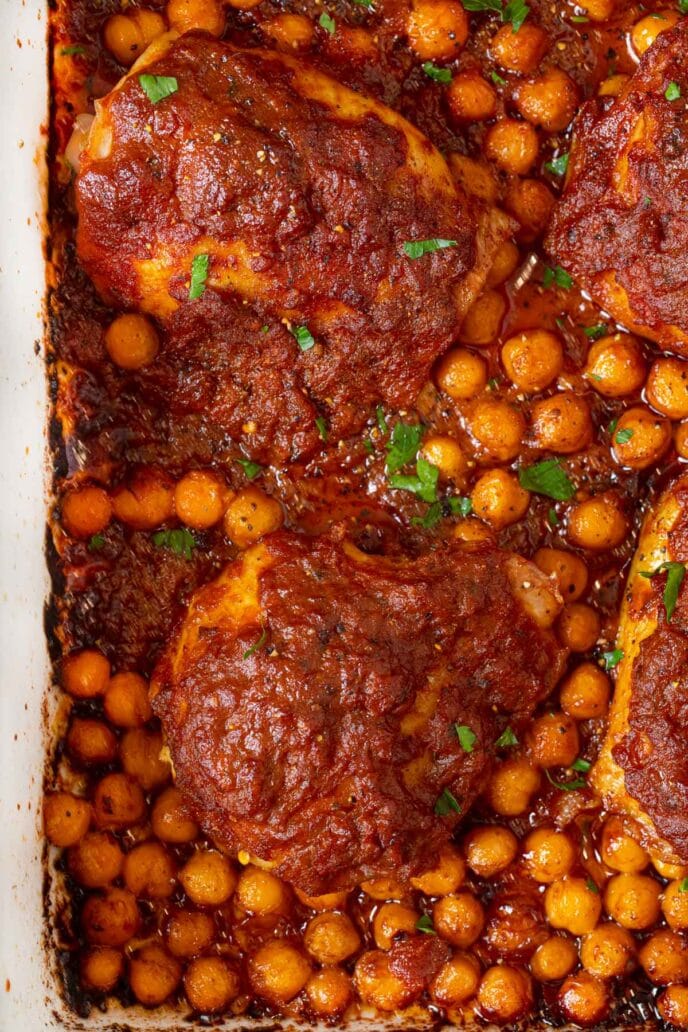 Chicken Tikka Masala Bake in baking dish