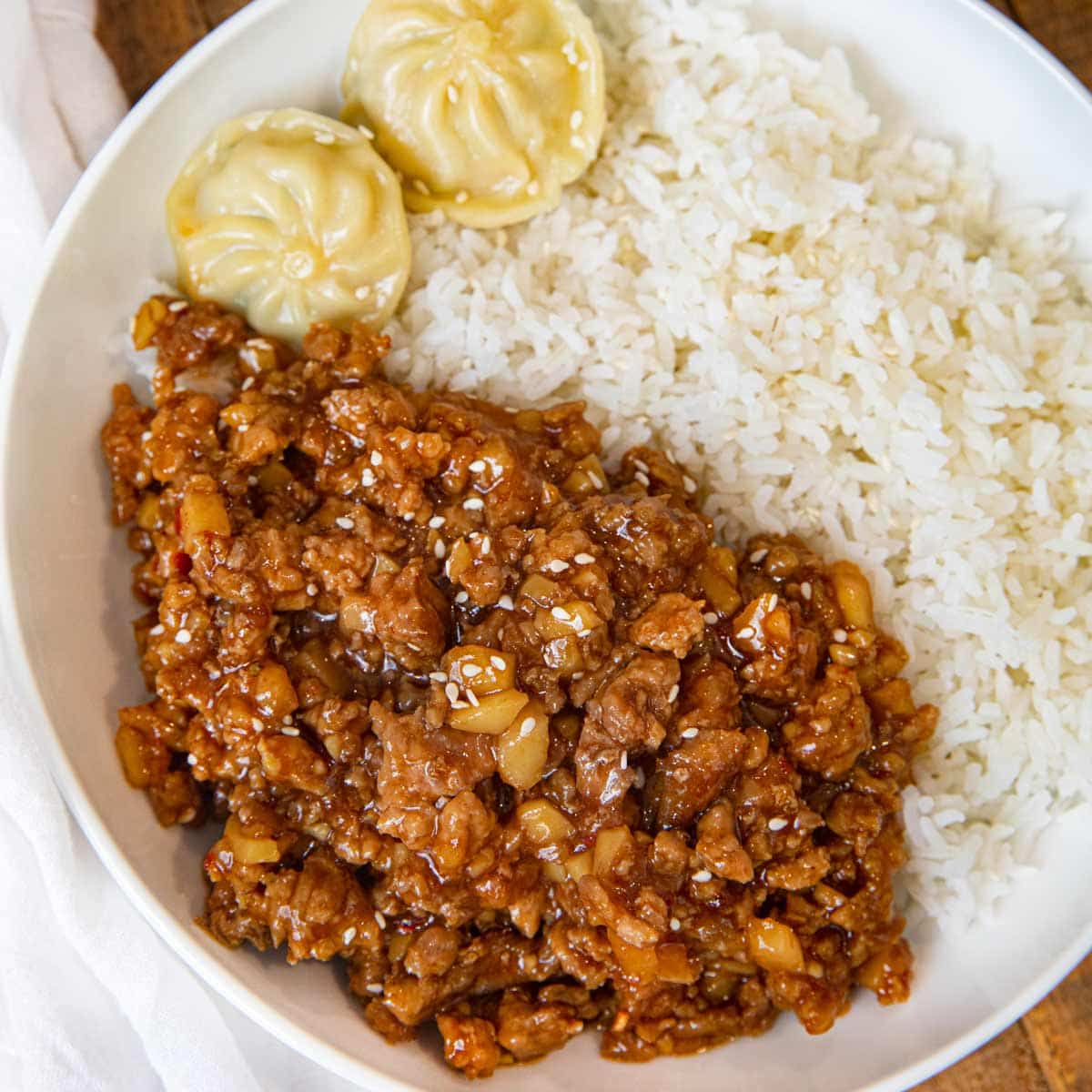 Ground General Tso's Chicken Recipe (One pan!) [VIDEO] Dinner, then Dessert