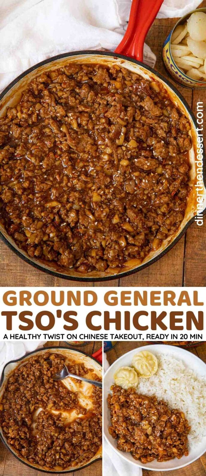 Ground General Tso's Chicken Collage