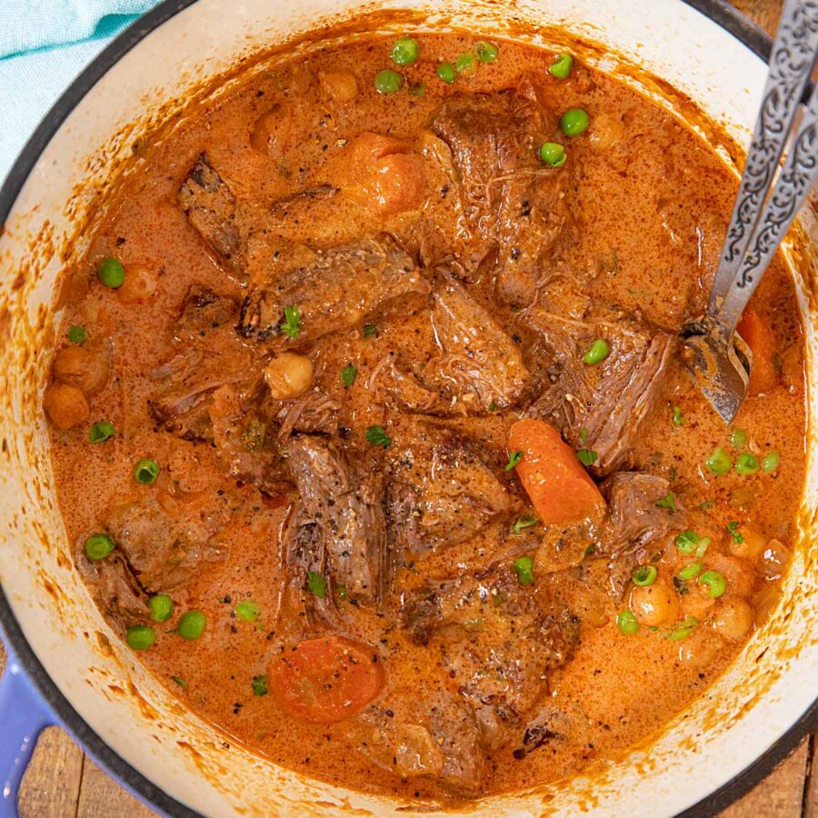 Indian Butter Pot Roast in pot