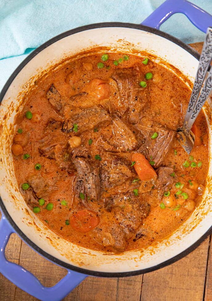 Indian Butter Pot Roast in pot