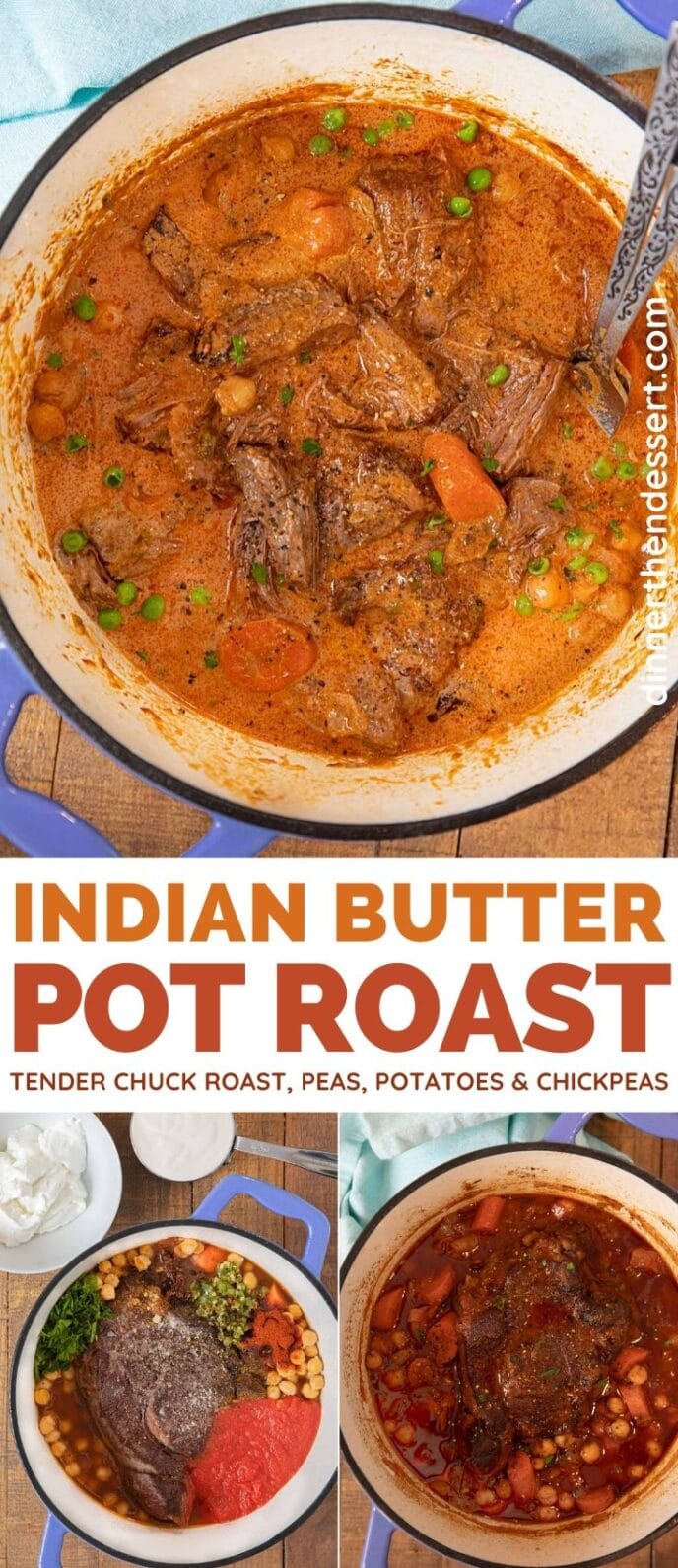 Indian Butter Pot Roast collage