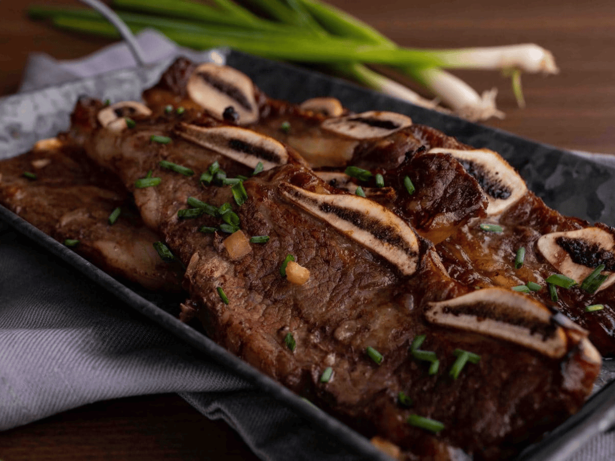 side view of short ribs