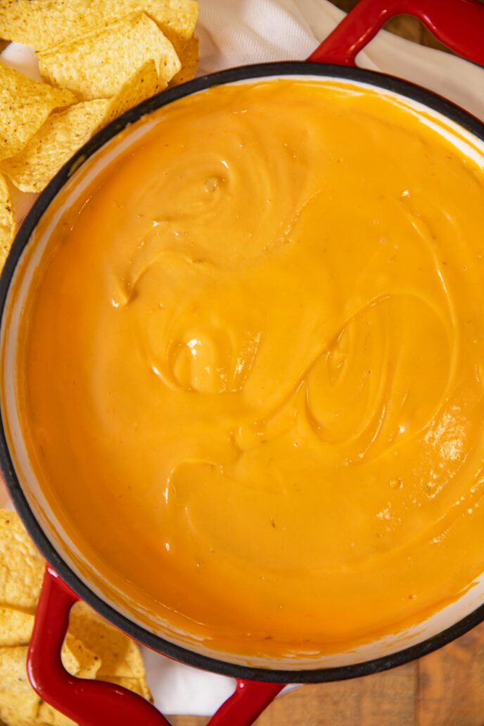 Nacho Cheese Sauce in pot