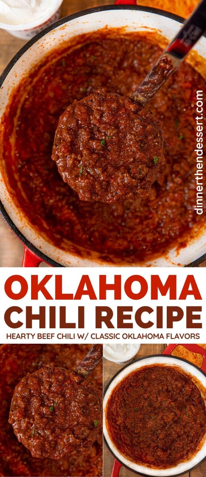 Oklahoma Chili Recipe Slow Cooker Version Too Dinner Then Dessert