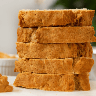 bread with peanut butter slices