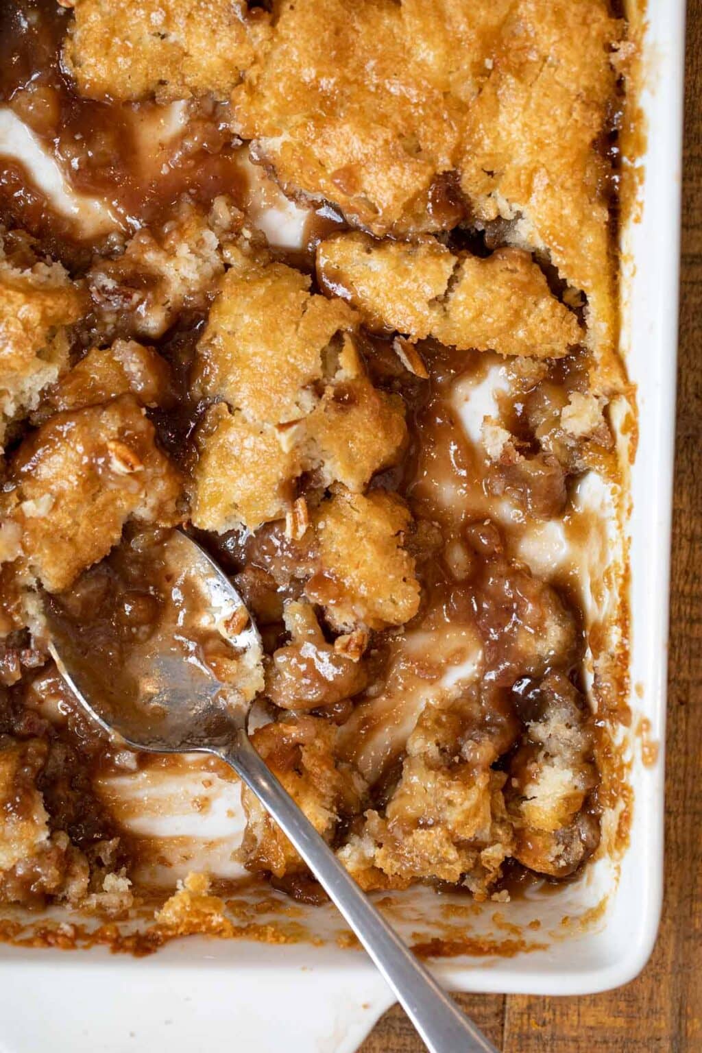 Easy Pecan Cobbler Recipe (with gooey rich filling!) - Dinner, then Dessert