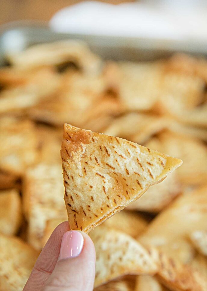 Pita Chip in hand