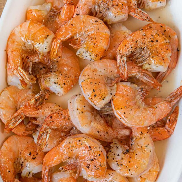 Roasted Shrimp in serving dish