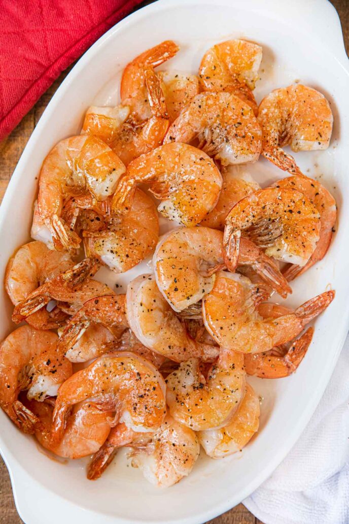 Roasted Shrimp in serving dish