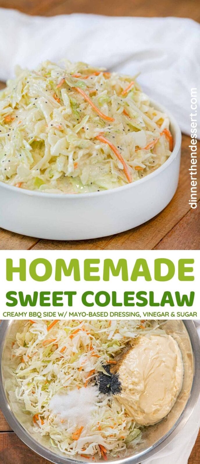 Sweet Coleslaw collage