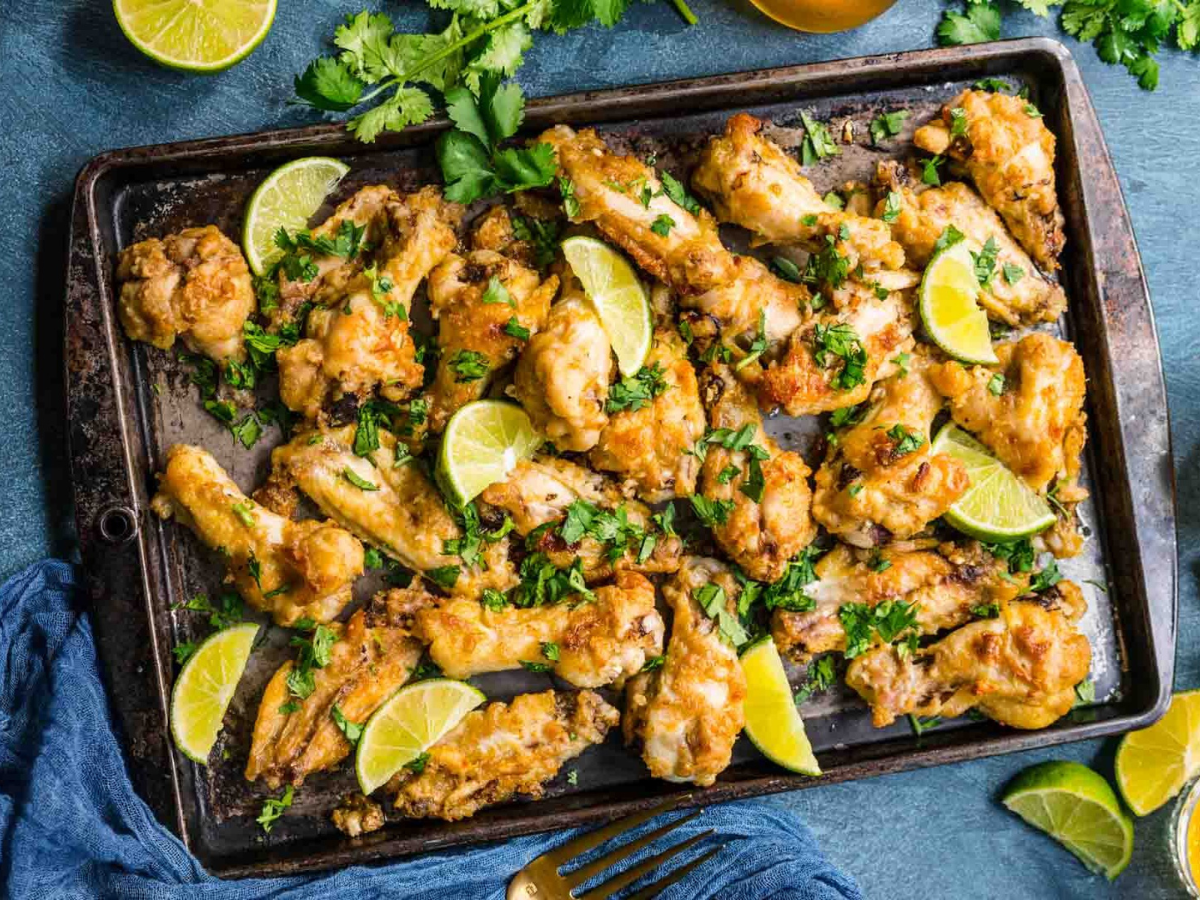 platter of thai wings