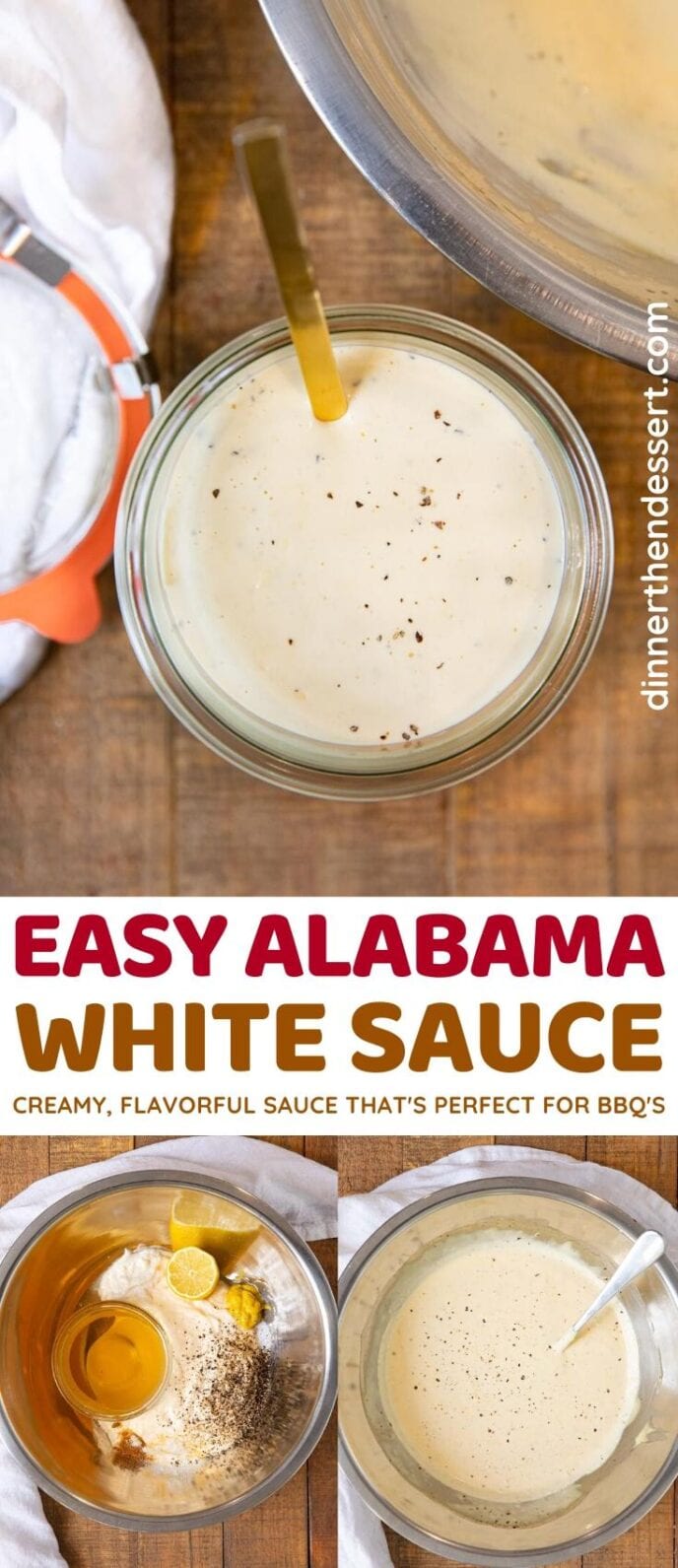 Alabama White Sauce collage