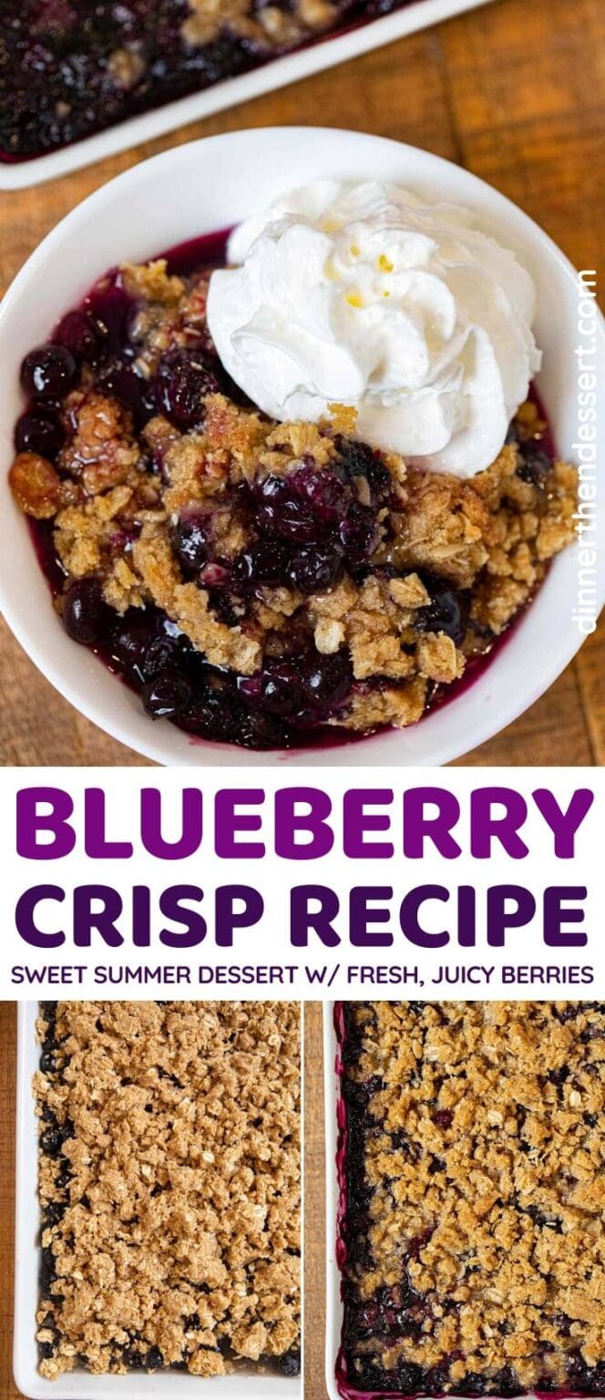 Blueberry Crisp Recipe (with fresh or frozen berries!) - Dinner, then ...