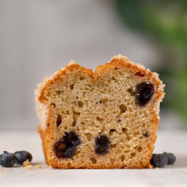 Blueberry Muffin Bread cross section