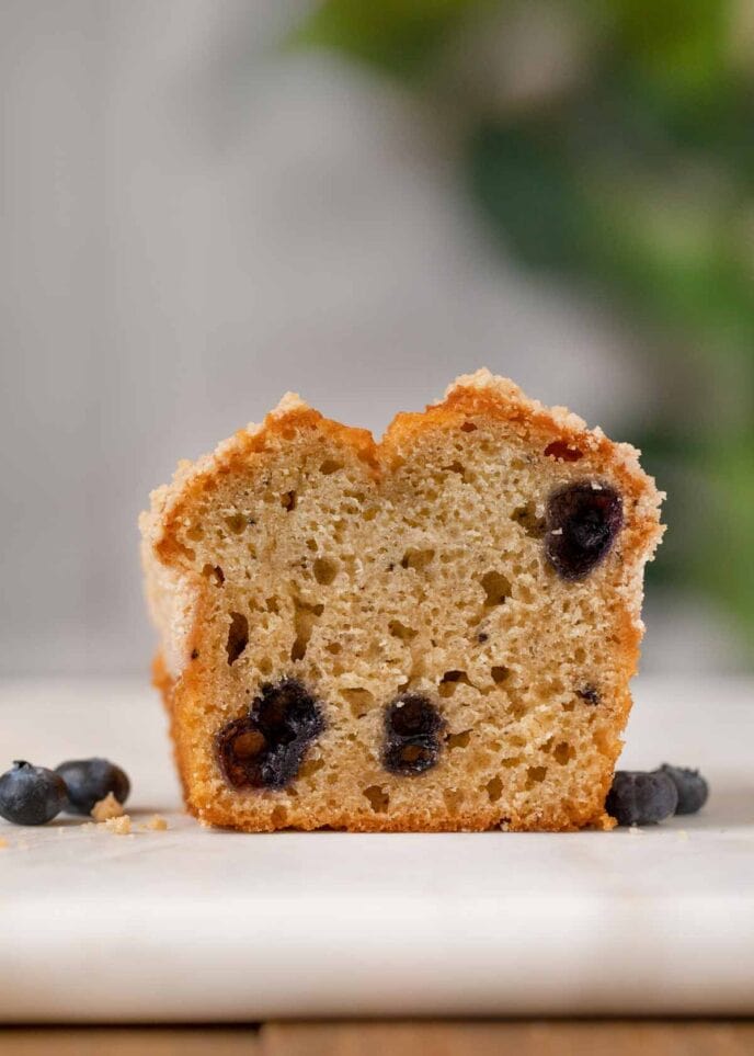 Blueberry Muffin Bread cross section