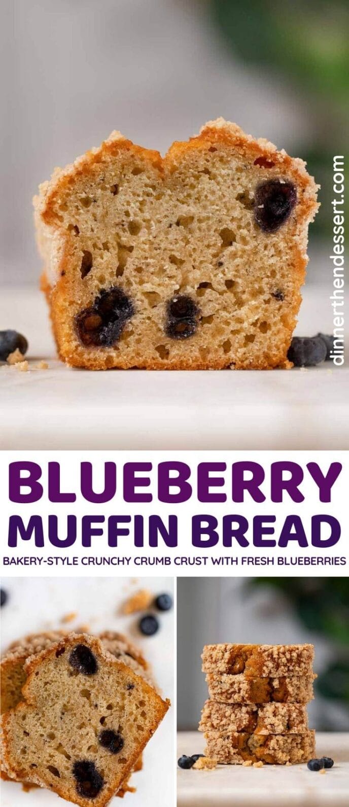 Blueberry Muffin Bread collage