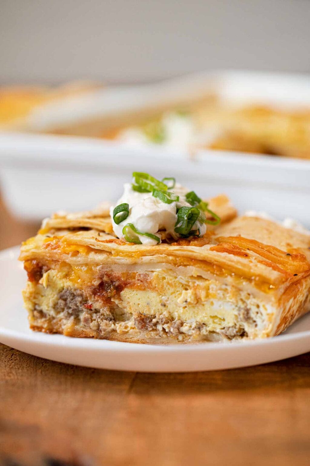 Breakfast Burrito Casserole Recipe (Easy Brunch!)- Dinner, then Dessert