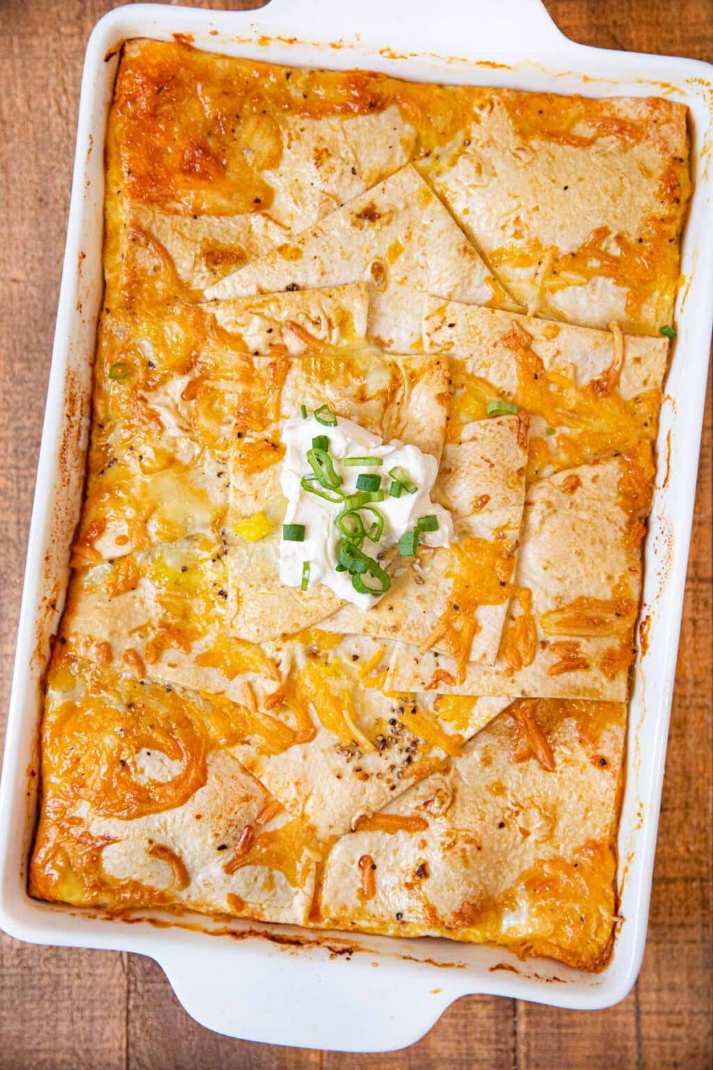 Breakfast Burrito Casserole Recipe (Easy Brunch!)- Dinner, then Dessert
