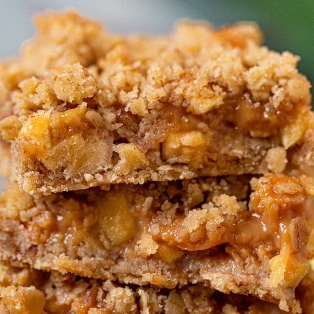 stacked slices of Apple Bars
