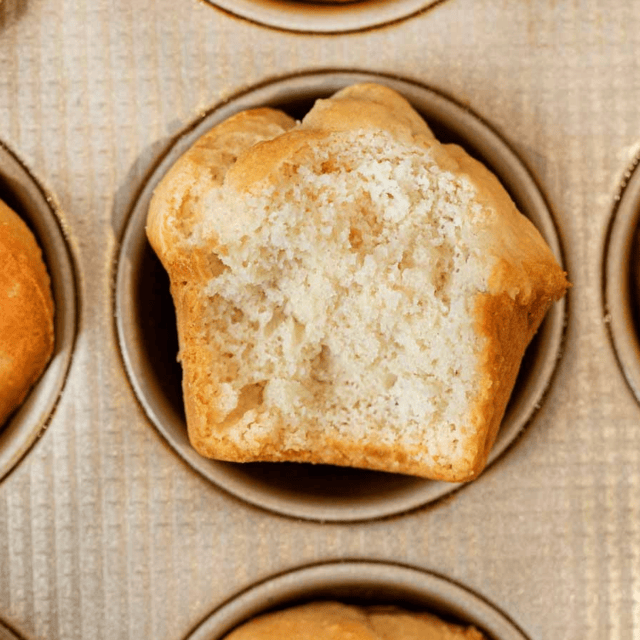 Muffin with bite taken out of it