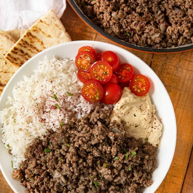 Ground Middle Eastern Beef Bowl