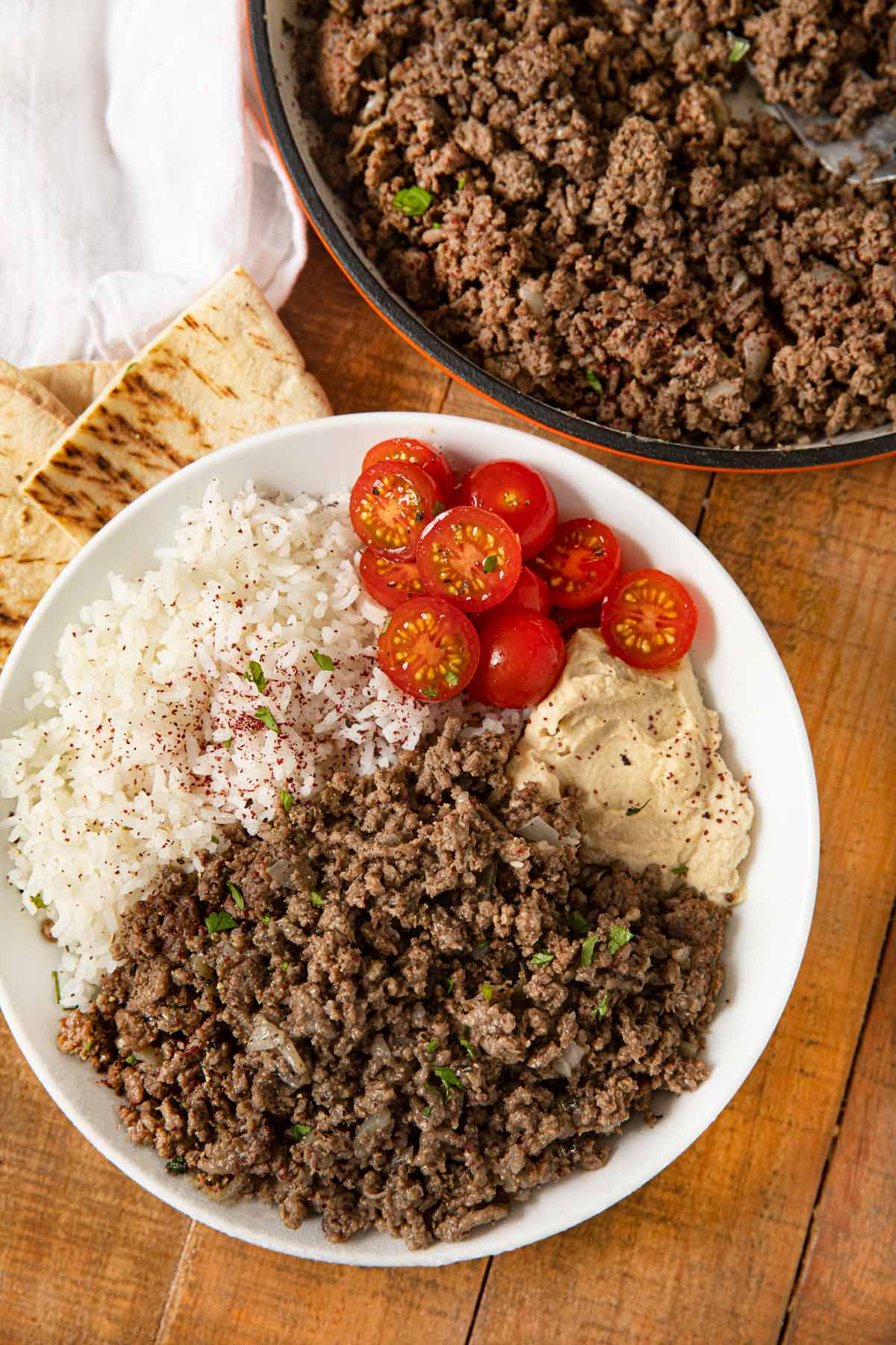 Ground Middle Eastern Beef Bowl Recipe - Dinner, then Dessert