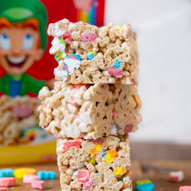 Lucky Charms Bars in stack