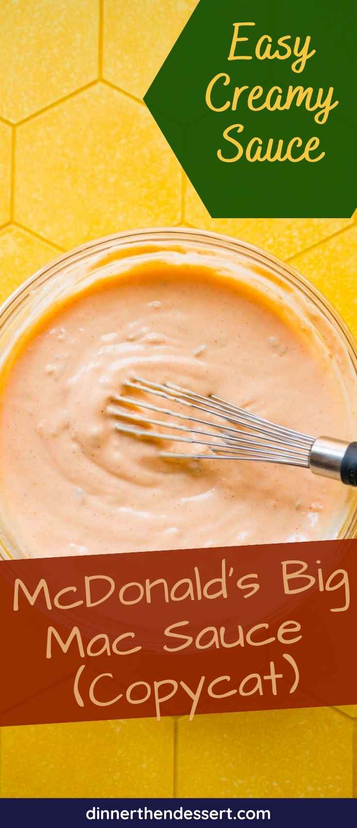 McDonald's Big Mac Sauce Copycat Pin 1