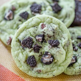 Cropped photo of Mint Oreo Chip Cookies