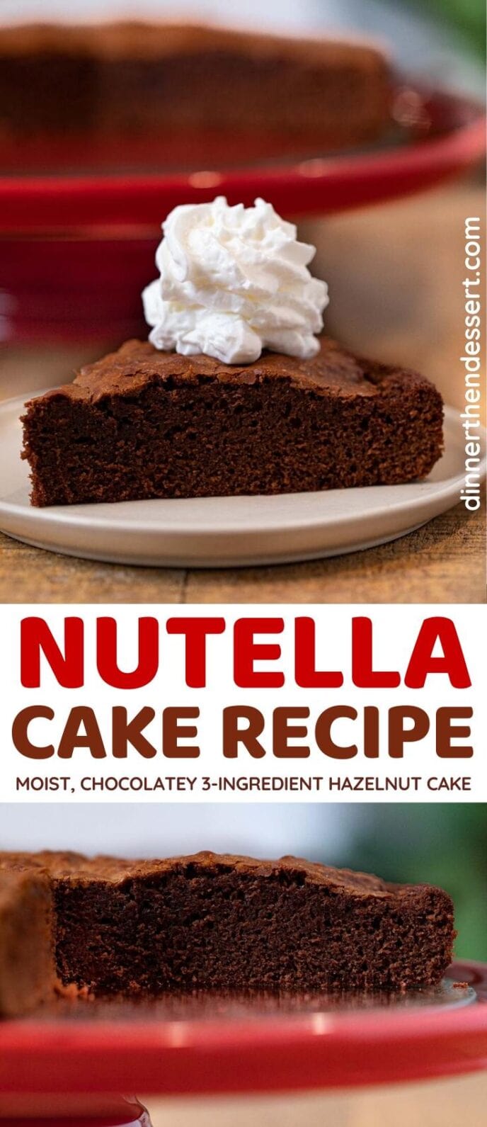 Nutella Cake collage