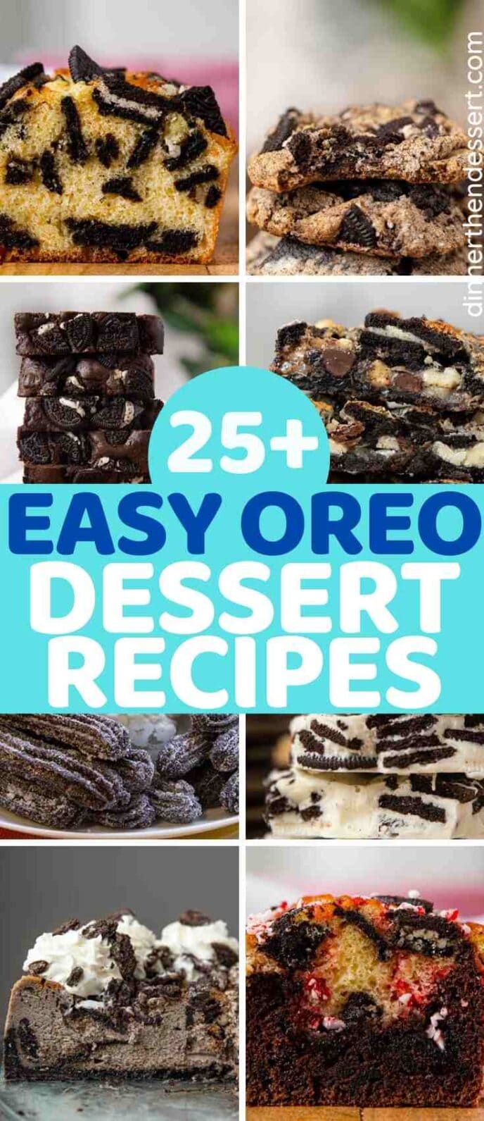 Collage of Oreo Desserts in tile format