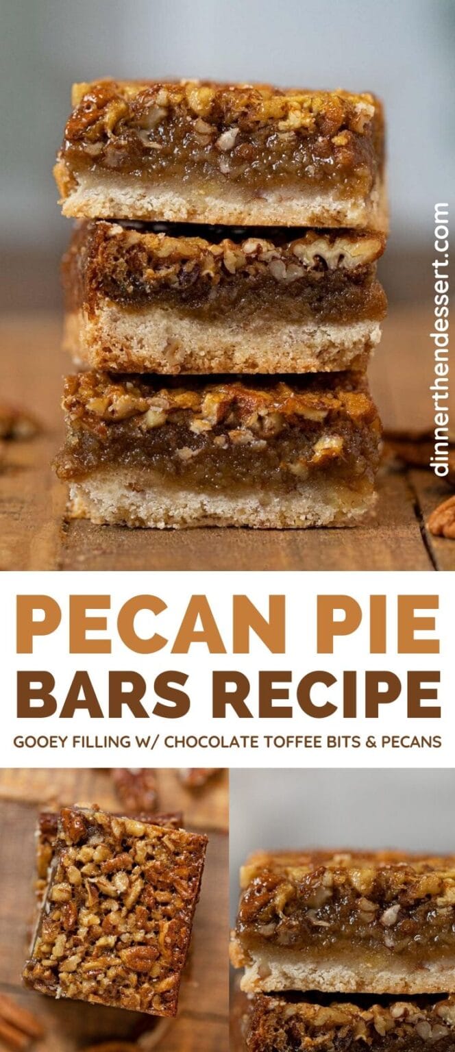 Pecan Pie Bars Recipe (no corn syrup!) - Dinner, then Dessert