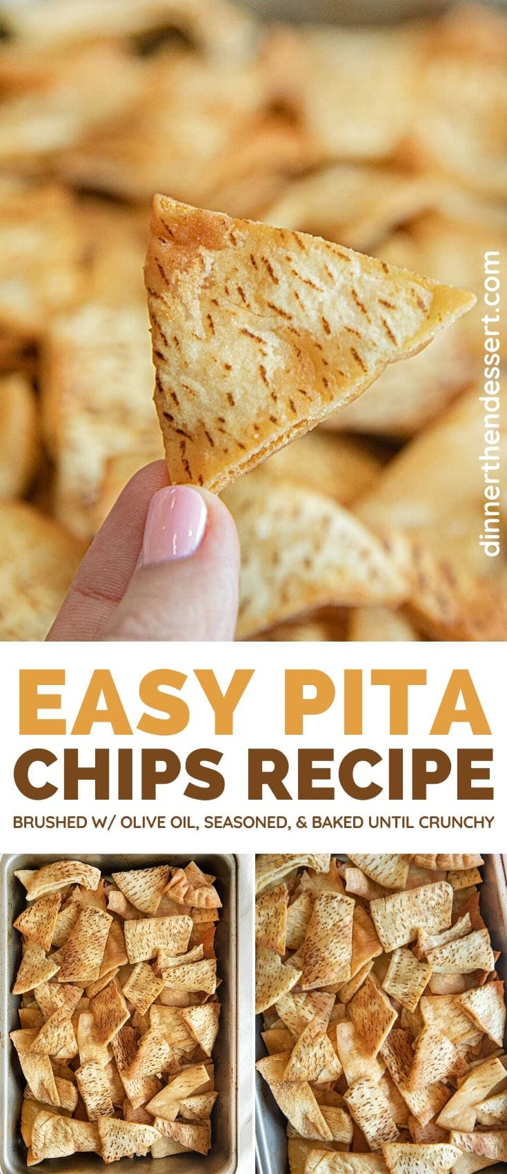 Easy Pita Chips Recipe (Quick & Homemade!) Dinner, then Dessert