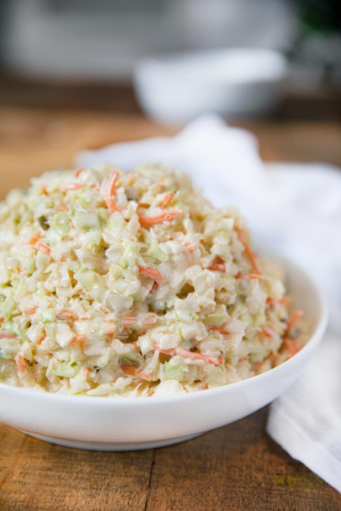 Popeye's Cole Slaw in bowl