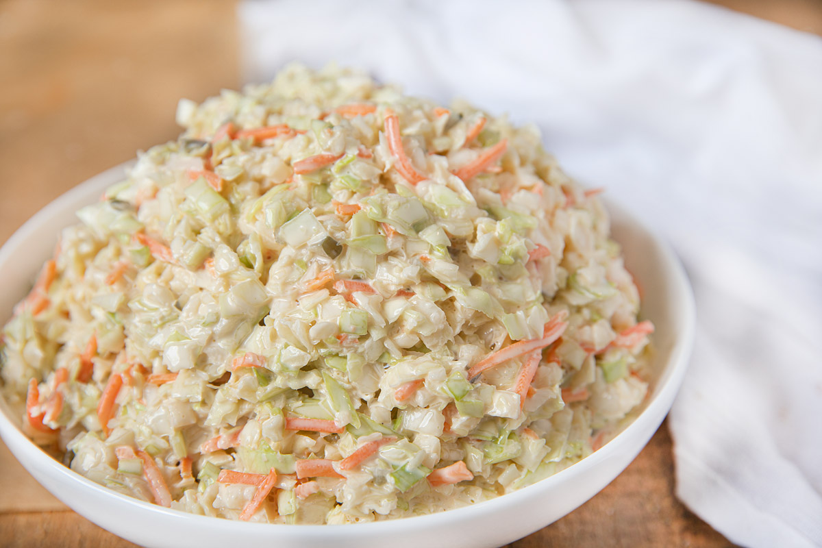 Popeye's Cole Slaw Recipe (Perfect Copycat!) - Dinner, then Dessert