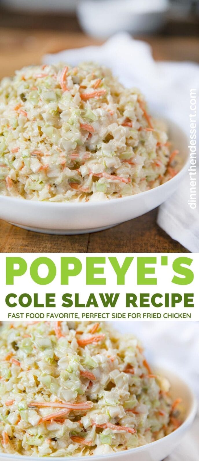 Popeye's Cole Slaw collage