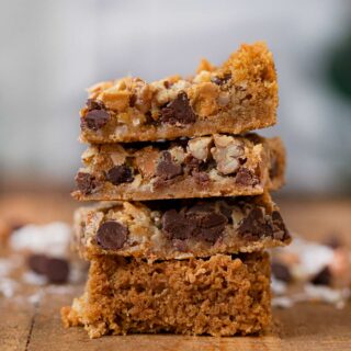 Caramel Nut Crumb Bars Recipe - Dinner, then Dessert