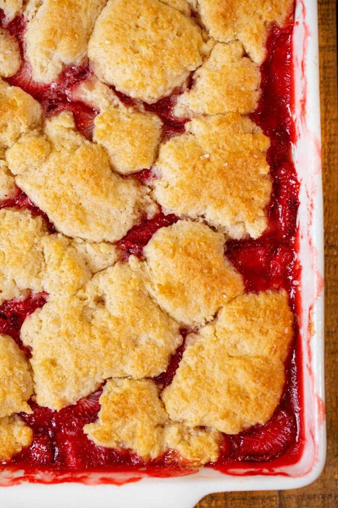 Easy Strawberry Cobbler Recipe - Dinner, then Dessert