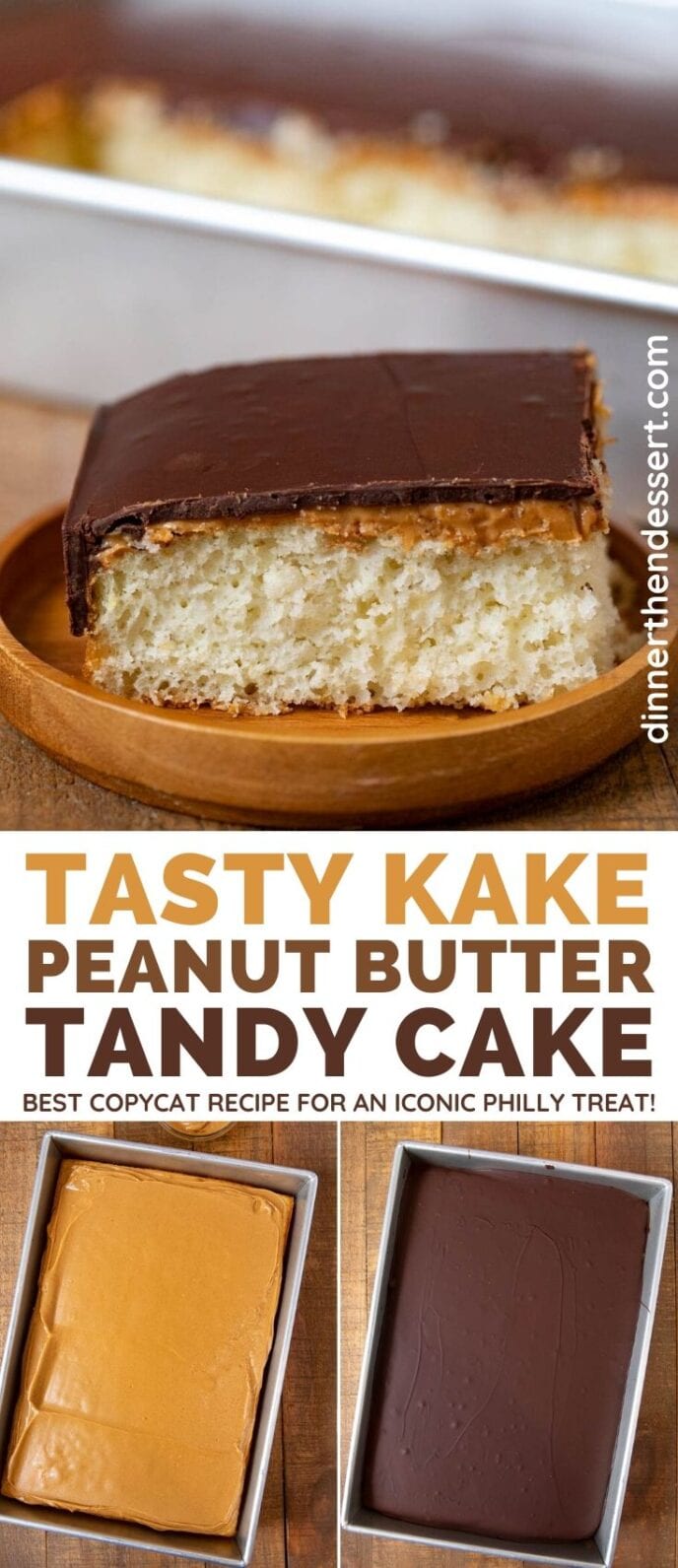 Tasty Kake Peanut Butter Tandy Cake collage