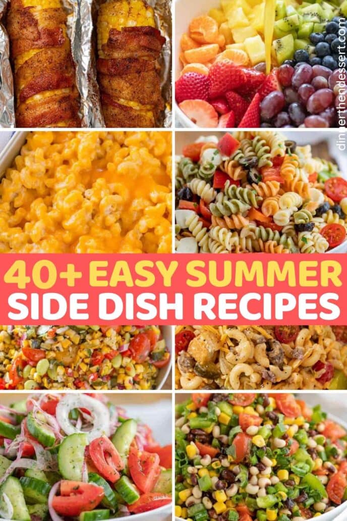 40+ Summer Side Dishes Collage of Photos
