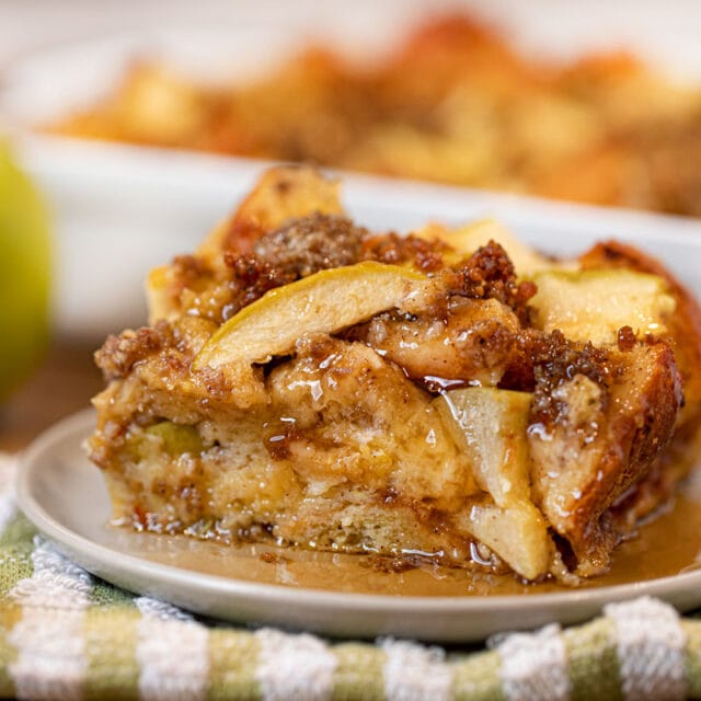 Sausage and Apple Breakfast Bake on plate