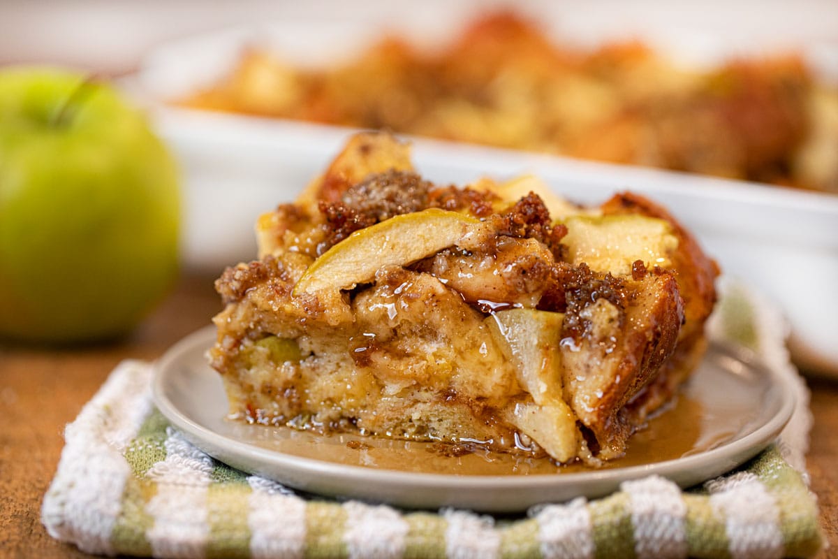 Sausage and Apple Breakfast Bake on plate