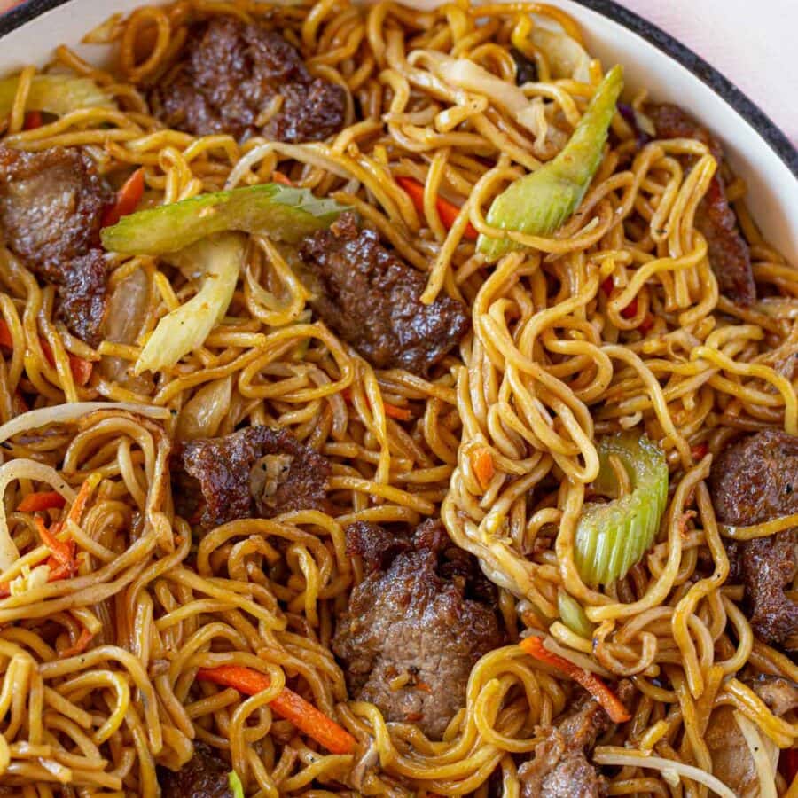 Beef Lo Mein Recipe - Dinner, then Dessert