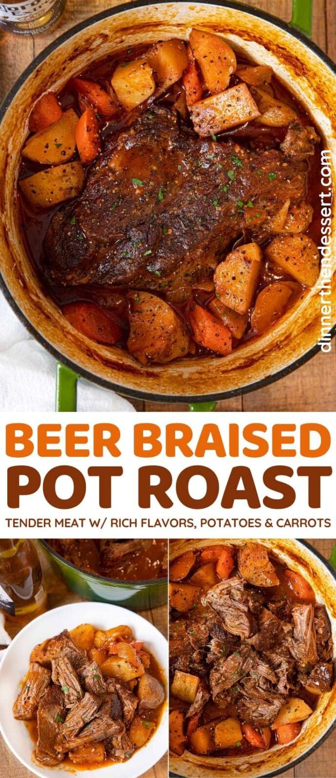Beer Braised Pot Roast collage